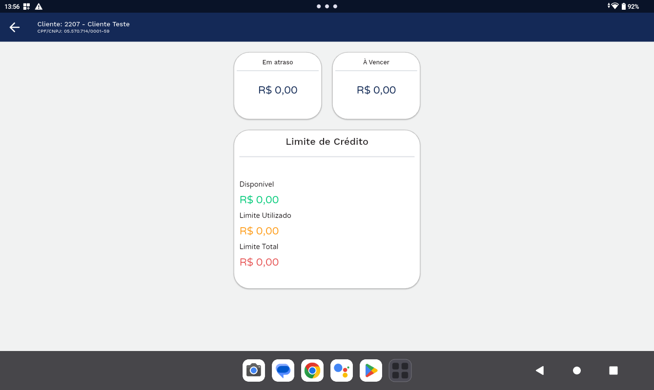 Card Em atraso