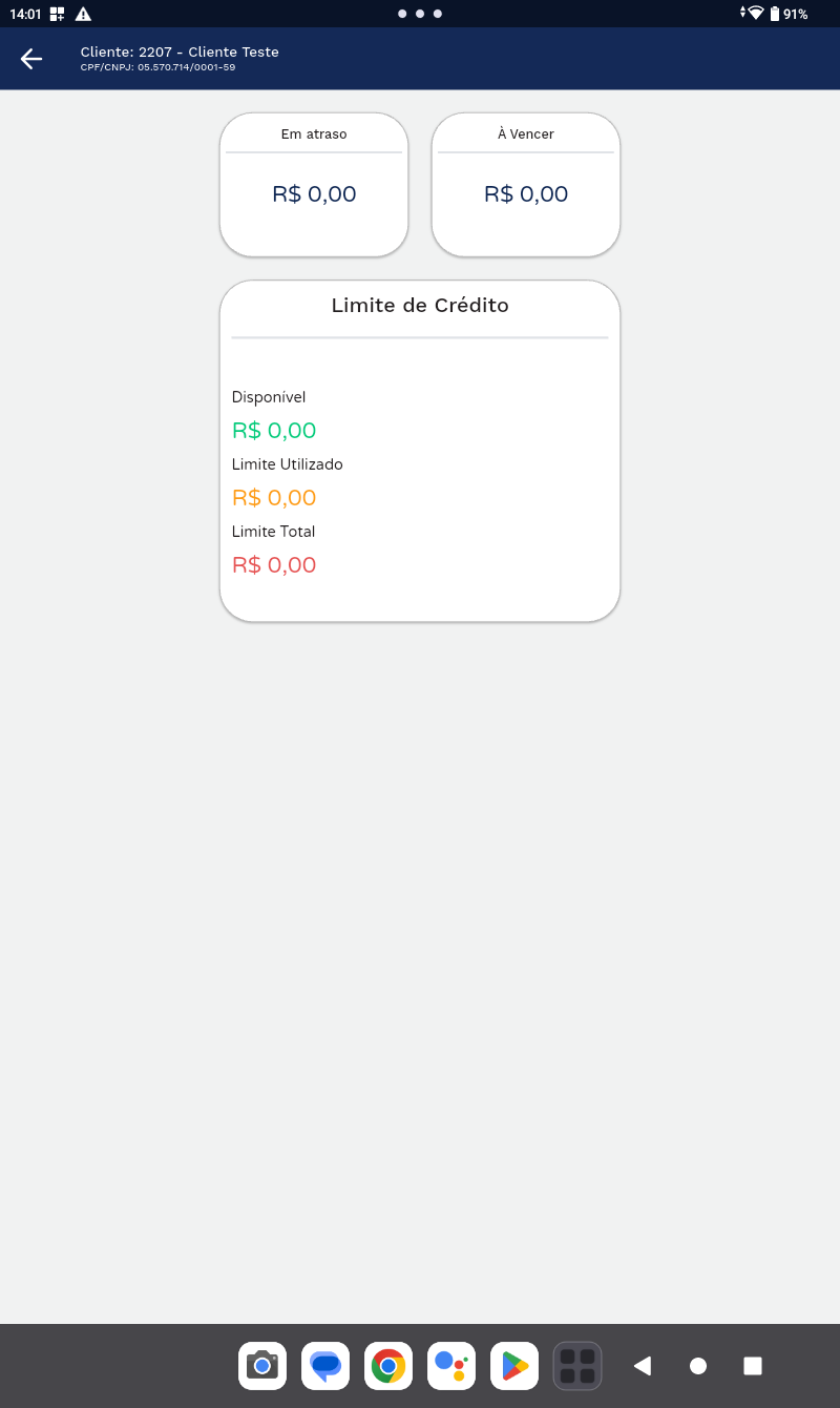 Card Em atraso